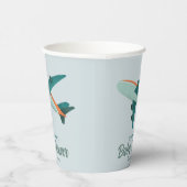Gobelets En Papier Boys adorable Blue Avion Voyage (Droite)