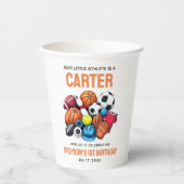 Gobelets En Papier Boys Modernes Balles de sport Toutes les étoiles 1 (Recto)