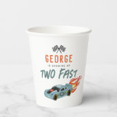 Gobelets En Papier Boys Two Fast 2nd Birthday Racing Car (Verso)