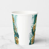 Gobelets En Papier Branche avec Feuilles d'or Ginko Biloba (Droite)