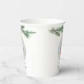 Gobelets En Papier Branche d'hiver avec baby shower jouet (Droite)