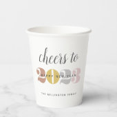 Gobelets En Papier Bravo à 2025 coupe de papier du Nouvel An (Verso)