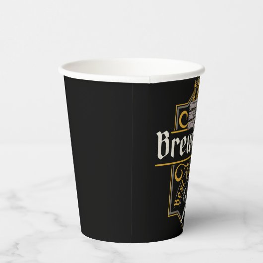 Gobelets En Papier BrewHouse personnalisée Meilleure bière artisanale (Droite)