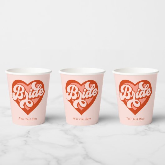 Gobelets En Papier Bride Babe Custom Name tasse papier (Multi)