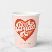 Gobelets En Papier Bride Babe Custom Name tasse papier (Recto)