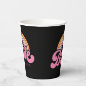 Gobelets En Papier Bride Babe Custom Name tasse papier (Gauche)