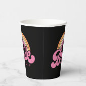 Gobelets En Papier Bride Babe Custom Name tasse papier (Droite)