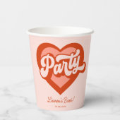 Gobelets En Papier Bride Babe Custom Name tasse papier (Verso)
