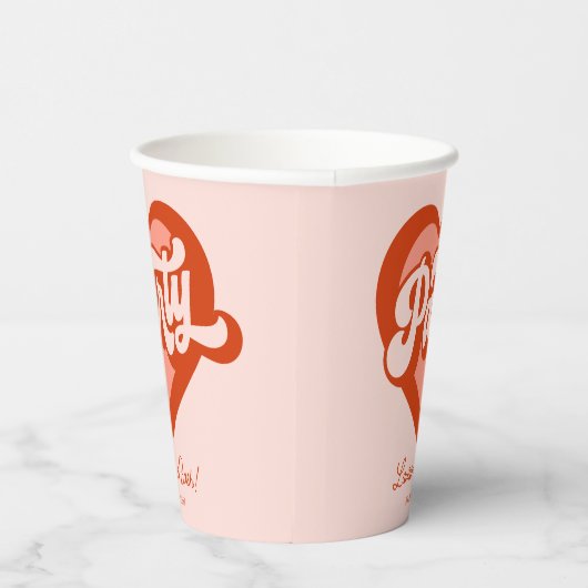 Gobelets En Papier Bride Babe Custom Name tasse papier (Droite)