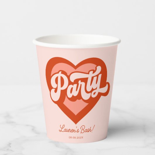 Gobelets En Papier Bride Babe Custom Name tasse papier (Recto)