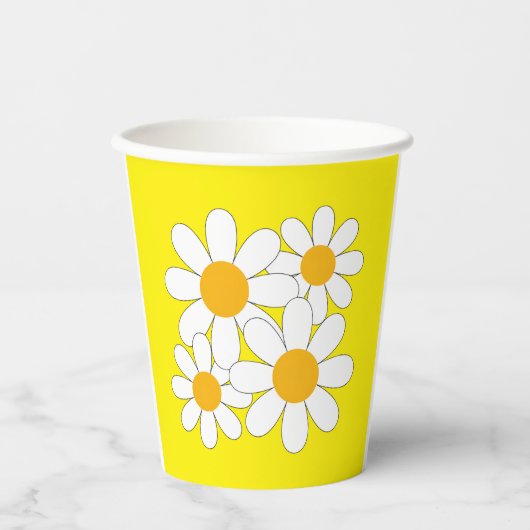 Gobelets En Papier Bright and Bold Daisy (Recto)