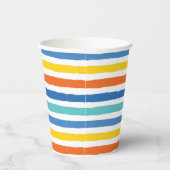 Gobelets En Papier Bright Beach Striped Motif (Droite)