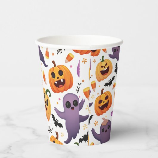 Gobelets En Papier Bright Halloween Tasses en papier - Festive tasses (Droite)