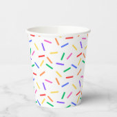 Gobelets En Papier Bright Rainbow Sprinkts Papier Coupes de Partie (Gauche)