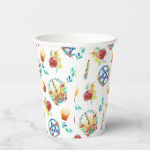 Gobelets En Papier Bright Summer Beltane Maypole & Pentacles Sabbat (Droite)