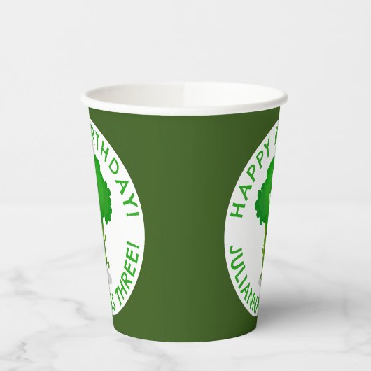 Gobelets En Papier Brocoli dansante mignonne anniversaire personnalis (Gauche)