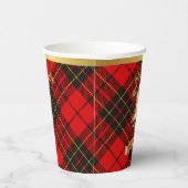 Gobelets En Papier Brodie Noël personnalisé Tartan (Droite)