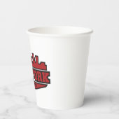 Gobelets En Papier Brooklyn New York | Script de style de bloc (Verso)