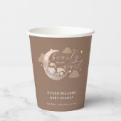 Gobelets En Papier Brown Bearly Wait Moon Star Sleepy Bear (Verso)