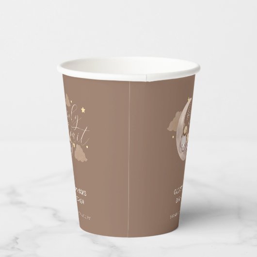 Gobelets En Papier Brown Bearly Wait Moon Star Sleepy Bear (Droite)