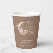 Gobelets En Papier Brown Bearly Wait Moon Star Sleepy Bear (Recto)
