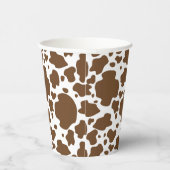 Gobelets En Papier Brown Cow Spots Faux Cowhide Motif (Droite)