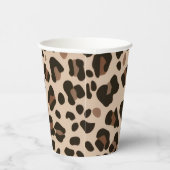 Gobelets En Papier Brown Leopard Pattern Jungle Animal Safari (Droite)
