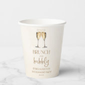 Gobelets En Papier Brunch et Bubbly Engagement Party Brunch (Recto)