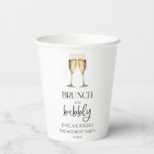 Gobelets En Papier Brunch et Bubbly Engagement Party Brunch (Verso)