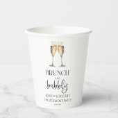 Gobelets En Papier Brunch et Bubbly Engagement Party Brunch (Recto)