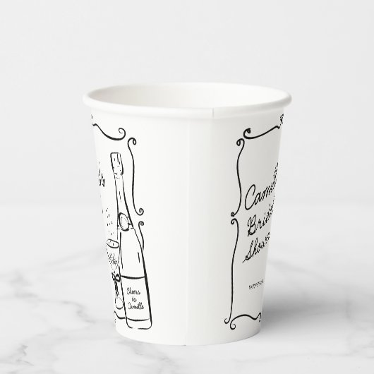 Gobelets En Papier Brunch et Fête des mariées Bubbly (Droite)