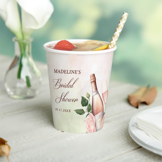 Gobelets En Papier Brunch et Fête des mariées champagne Bubbly