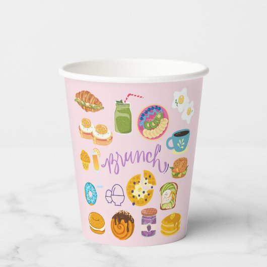 Gobelets En Papier Brunch Squad (Verso)