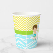 Gobelets En Papier Brunette Hair Pool Party Bash Party (Droite)