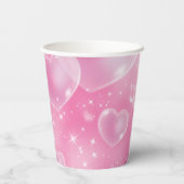 Gobelets En Papier Bubble rose Coeurs mignonette Girly 90's Style Ann (Verso)