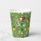 Gobelets En Papier Buddy Elf et les icônes de Noël Motif (Verso)