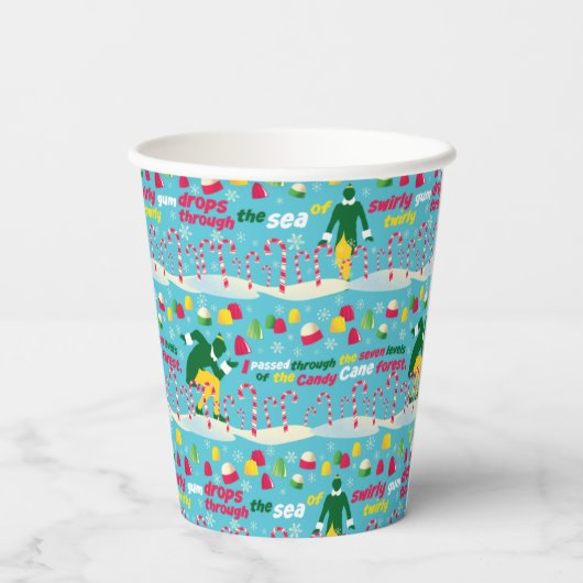 Gobelets En Papier Buddy le Motif Elf Candy (Verso)