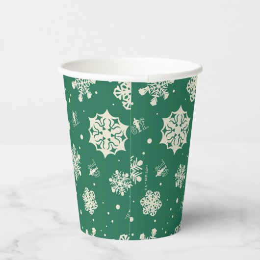 Gobelets En Papier Buddy le Motif Elf Snowflake (Droite)
