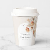 Gobelets En Papier budget bohème pampas herbe mariage fête (Verso)