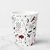 Gobelets En Papier Buffalo Adventures Black and Red Plaid ID599 (Recto)