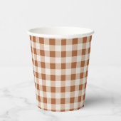 Gobelets En Papier Buffalo Brown beige Plaid Holiday (Droite)