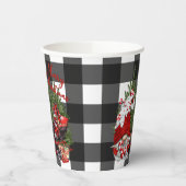 Gobelets En Papier Buffalo Plaid Gnome Christmas (Gauche)