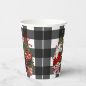 Gobelets En Papier Buffalo Plaid Gnome Christmas (Droite)