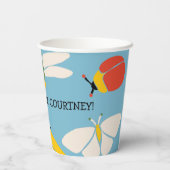 Gobelets En Papier Bug Theme Party Personnalisé (Verso)