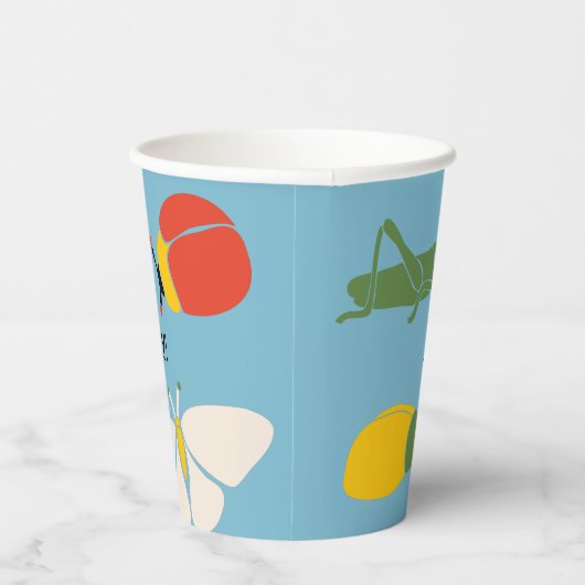 Gobelets En Papier Bug Theme Party Personnalisé (Droite)
