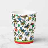 Gobelets En Papier Bugs et insectes mignons (Gauche)