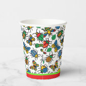 Gobelets En Papier Bugs et insectes mignons (Droite)