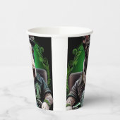 Gobelets En Papier Bull Terrier Chien Conduite Vélo St. Patrick's Day (Gauche)