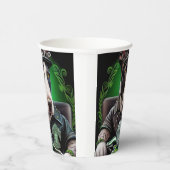 Gobelets En Papier Bull Terrier Chien Conduite Vélo St. Patrick's Day (Droite)