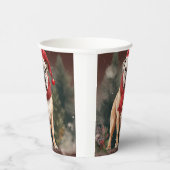 Gobelets En Papier Bulldog à Noël de neige (Droite)